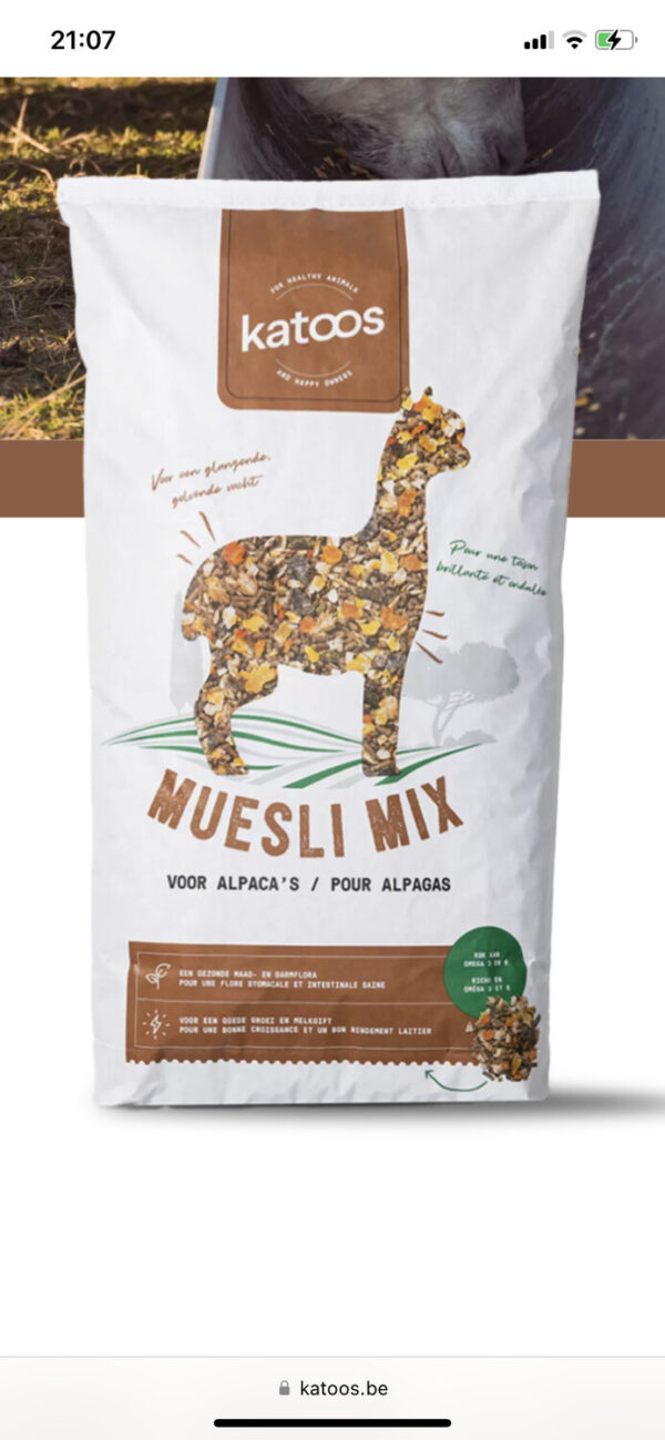katoos alpaca , lama muesli 15 kg