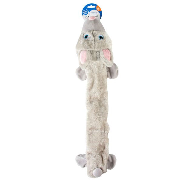 Pluche konijn squeaky grijs