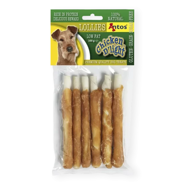 Chicken D'light Lollies 100 gr